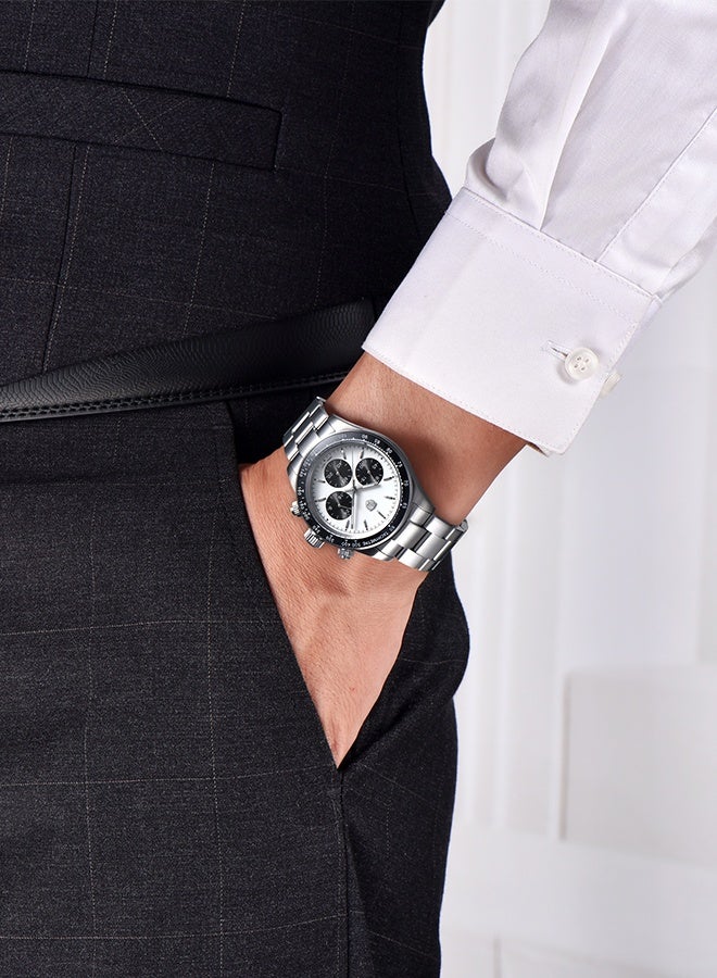 رولستيمي الرجال الكوارتز الساعات الرياضية ، يوميا للماء ، تصحيح مضيئة ، مع حركة الكوارتز المستوردة ، كرونوغراف ، الرياضة الأزياء ووتش رت-7931 - Image 4