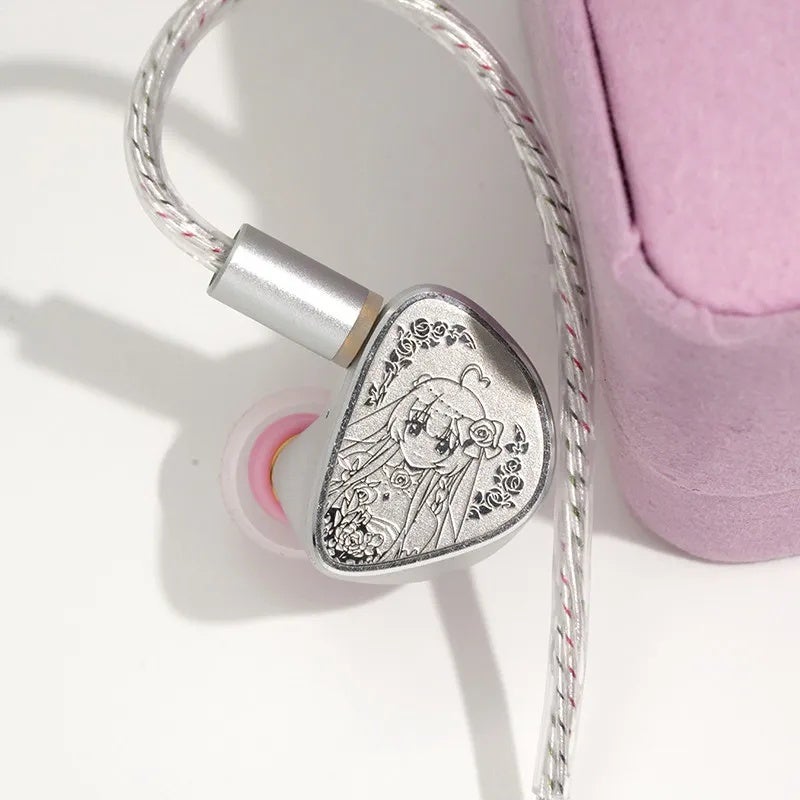 أونيكس سماعة سلكية Leteciel Pure White Oath Wired Earphones - Single Dynamic Driver Metal Cavity Engraved Panel Interchangeable Sound Tubes Gifts, Vow Version Vow Rin - Image 4