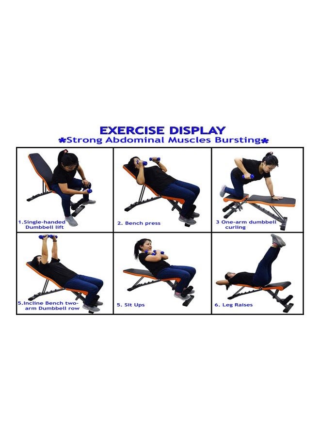 Enjoylifeme - Adjustable Weight Bench for Full Body Workout, Foldable Workout Bench for Home Gym, Multi-Purpose Weight Bench  for Bench Press Sit up Incline Flat Decline - Image 1