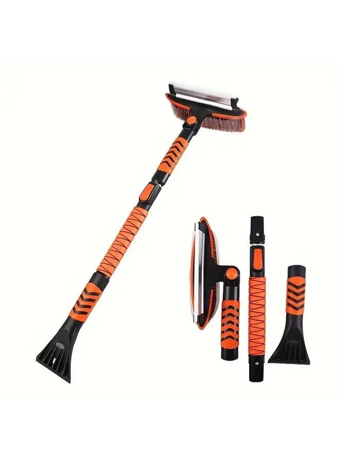 90 110cm 3 in 1 Multifunctional Winter Snow Brush and Ice Scraper with Glass Brush - Image 4