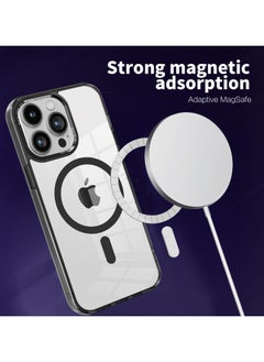 ICARLUS For Apple iPhone 15 Pro Max Case Compatible with MagSafe TPU+PC Anti-Scratch Cover - Black  - Image 4