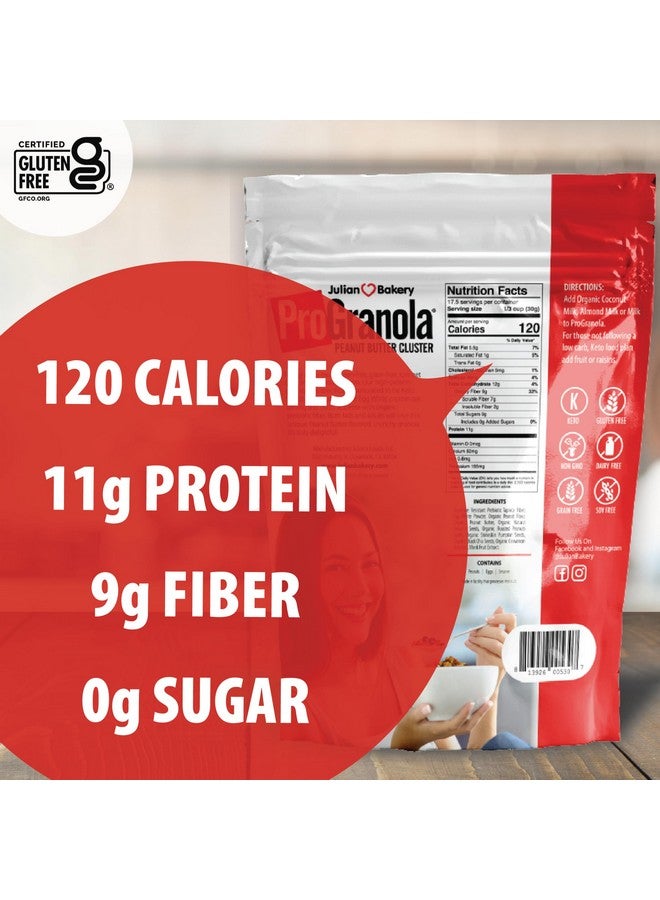 Julian Bakery® ProGranola® Cereal | Peanut Butter Cluster | 12g Protein | 2 Net Carbs | Gluten-Free | Grain-Free | 3 Pack - Image 3