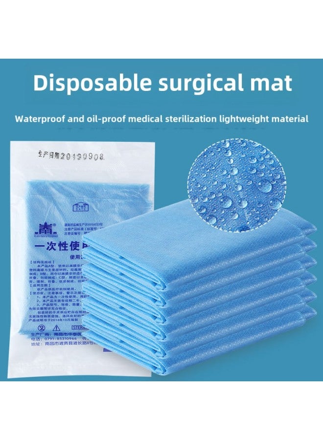 Disposable Bed Sheet Non-woven Beauty Salon Waterproof And Oil-proof Sterile Single Care Pad Thickened Pad Single Independent Pack-Color:Blue-Specifications:Width 40cm X Length 50cm 50 1 Pack ] - Image 2