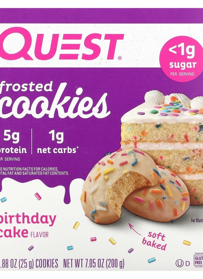 Frosted Cookies Birthday Cake 8 Cookies 0.88 oz (25 g) Each