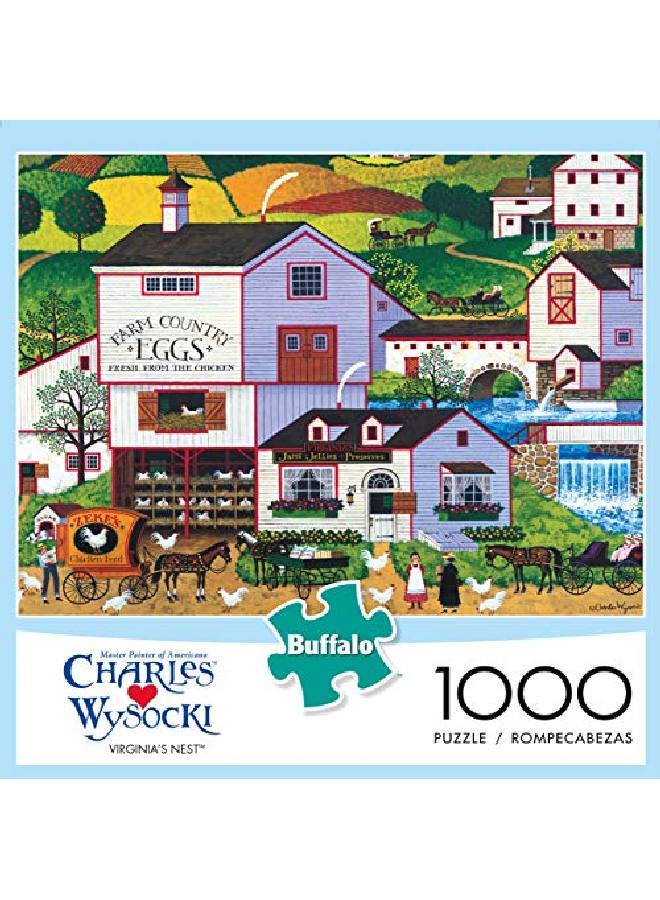 Buffalo Games Charles Wysocki Virginias Nest 1000 Piece Jigsaw Puzzle - Image 3