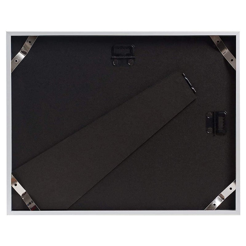 جولدن ستيت آرت Golden State Art 8.5x11 Frame Frame Frame Real Glass Metal Frame لـ 8.5 × 11 بوصة شهادة الدبلوم. مع Stake Stand (Silver 3Pack) - Image 3