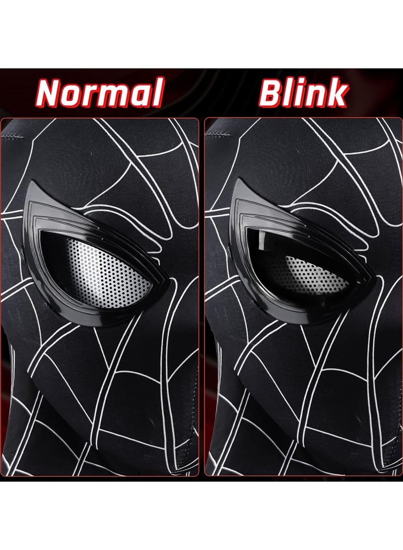 JAJEEK Spider Masks, Superhero Masks Cosplay Costumes Mask, Black Spider Hero Mask, Superhero Cosplay Dress Up Masks for Age 6+ Years Old - Image 2