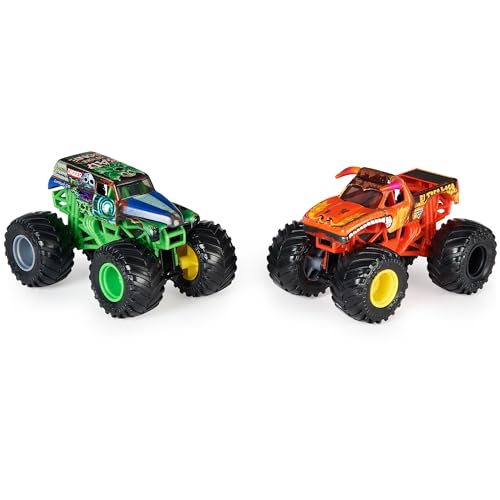 Monster Jam, Official Grave Digger Vs. El Toro Loco Die-Cast Monster Trucks, 1:64 Scale, Kids Toys for Boys Ages 3 and up - Image 2