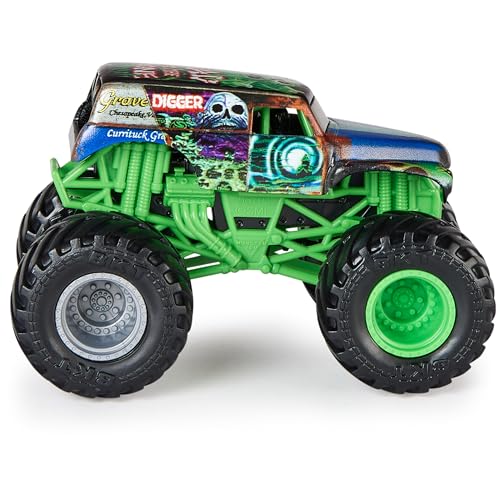 Monster Jam, Official Grave Digger Vs. El Toro Loco Die-Cast Monster Trucks, 1:64 Scale, Kids Toys for Boys Ages 3 and up - Image 4