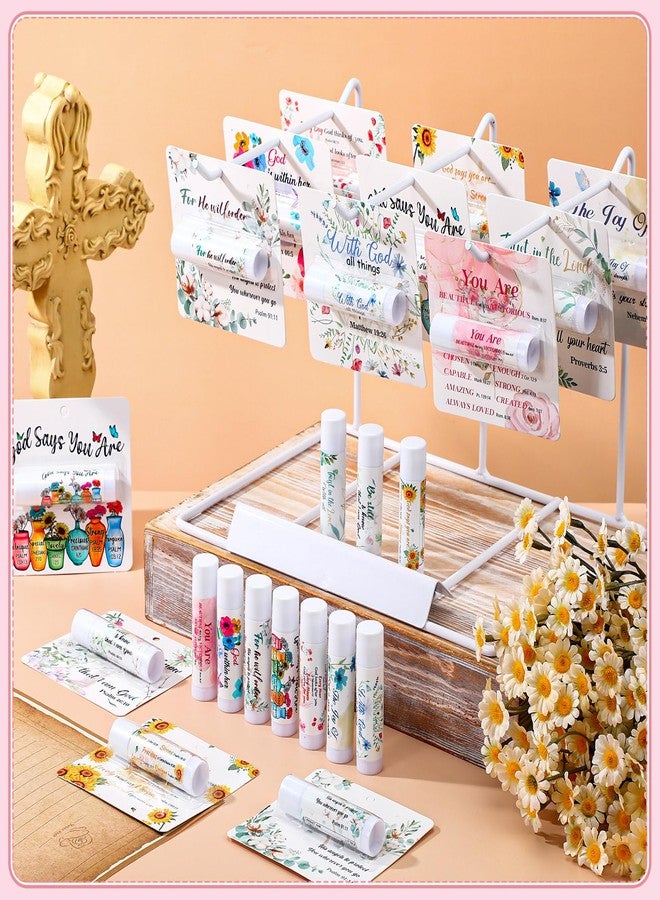 Sacubee 30 Pack Christian Gifts Bulk for Women Men Religious Lip Balms Bulk Church Party Favors Christmas Party Gifts Stocking Stuffers Bible Verse Study Supplies for Employee Staff Coworkers - Image 2