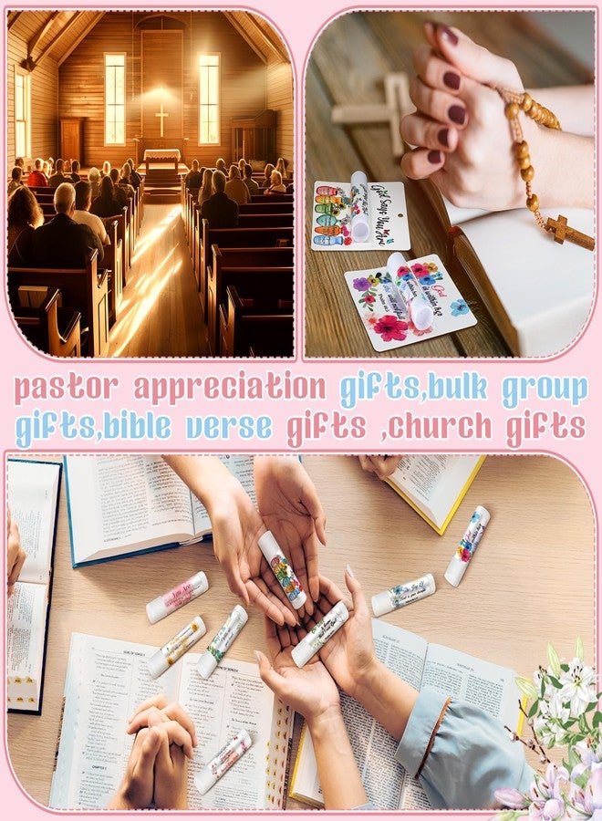 Sacubee 30 Pack Christian Gifts Bulk for Women Men Religious Lip Balms Bulk Church Party Favors Christmas Party Gifts Stocking Stuffers Bible Verse Study Supplies for Employee Staff Coworkers - Image 5
