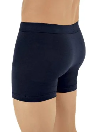 بلونس Men's Cotton Lycra Flexible Navy Blue Boxer