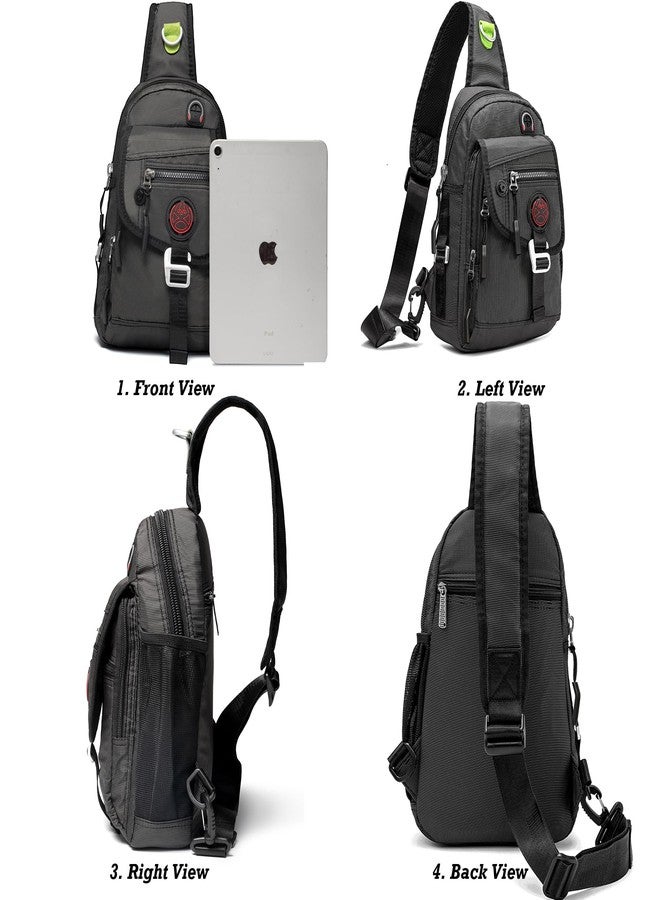 NICGID Sling Bag Chest Shoulder Backpack Crossbody Bags for Tablet Laptop Outdoor Hiking Men Women - Image 2