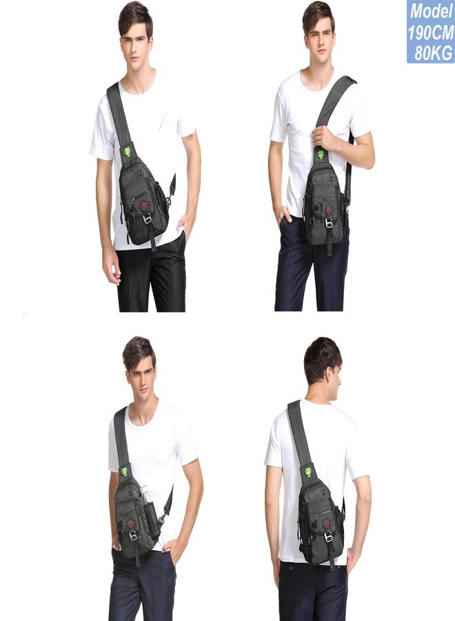 NICGID Sling Bag Chest Shoulder Backpack Crossbody Bags for Tablet Laptop Outdoor Hiking Men Women - Image 5