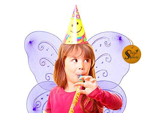 Sage Square Fairy Butterfly Costume Wings for Baby Girl (Purple) - Image 5
