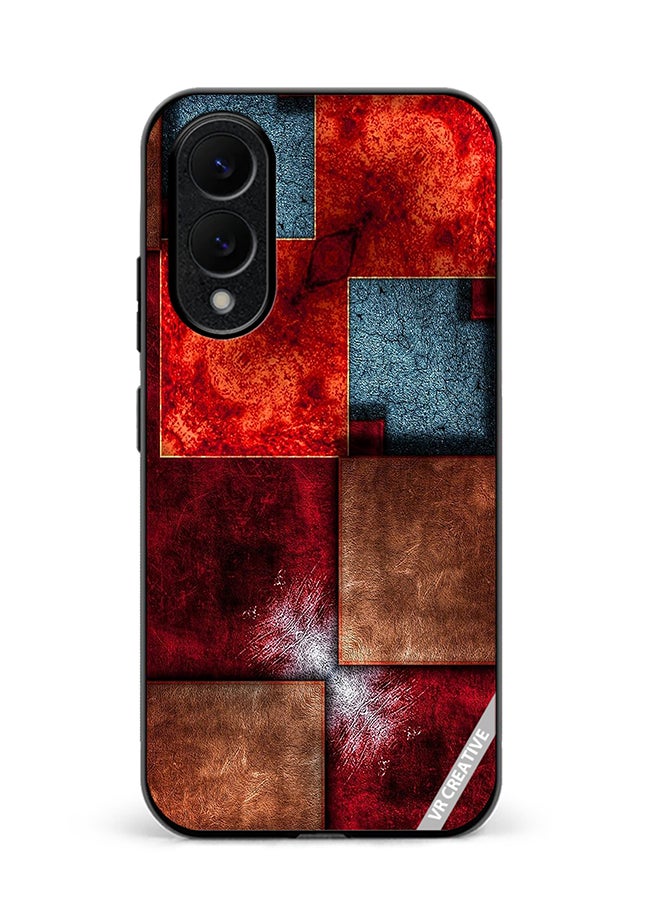 VR CREATIVE Protective Case Cover For Samsung Galaxy S25 Edge Abstract Design Multicolour