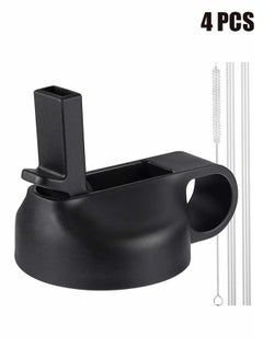 HY Lid Suitable For Hydro Flask,Straw Cap Wide-Mouth Water Bottle 18 32 40 Ounces (About 1.18 Liters) Wide Mouth, Straw Top Cap Replacement Cap (With 2 Straws And 1 Brush)  - Image 1