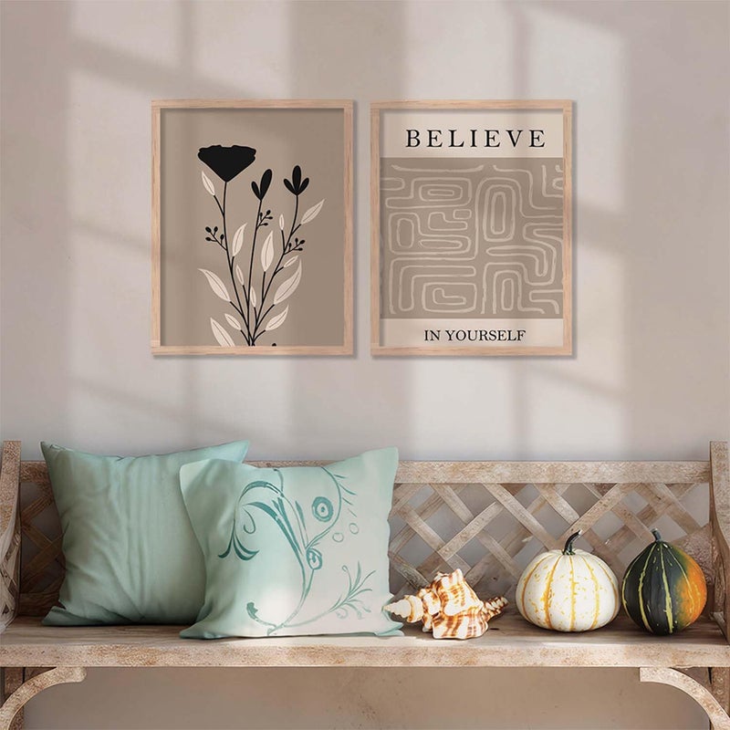 kotart Boho Theme Digital Painting for Wall Decoration Wall Art Prints for Living Room Bedroom Office Room Decor set of 2 13x17 inch G - Image 5