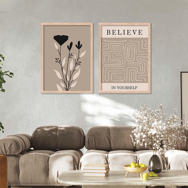 kotart Boho Theme Digital Painting for Wall Decoration Wall Art Prints for Living Room Bedroom Office Room Decor set of 2 13x17 inch G - Image 4
