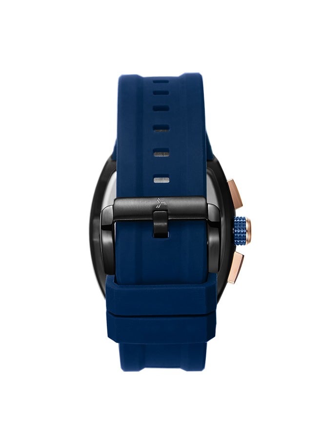 TORNADO Tornado T23105-BSNNK Men Multi Function Display Watch & Silicone Strap Blue  - Image 3