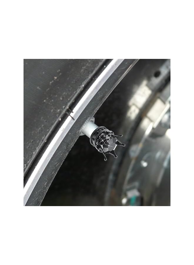 S-TOP Tire Valve Stem Caps, 4 PCS Bling Crystal Crown Valve Caps, Universal Tire Valve Stem Caps Anti-Rust, Easy Install Car Accessories for Enhanced Appearance - Image 1