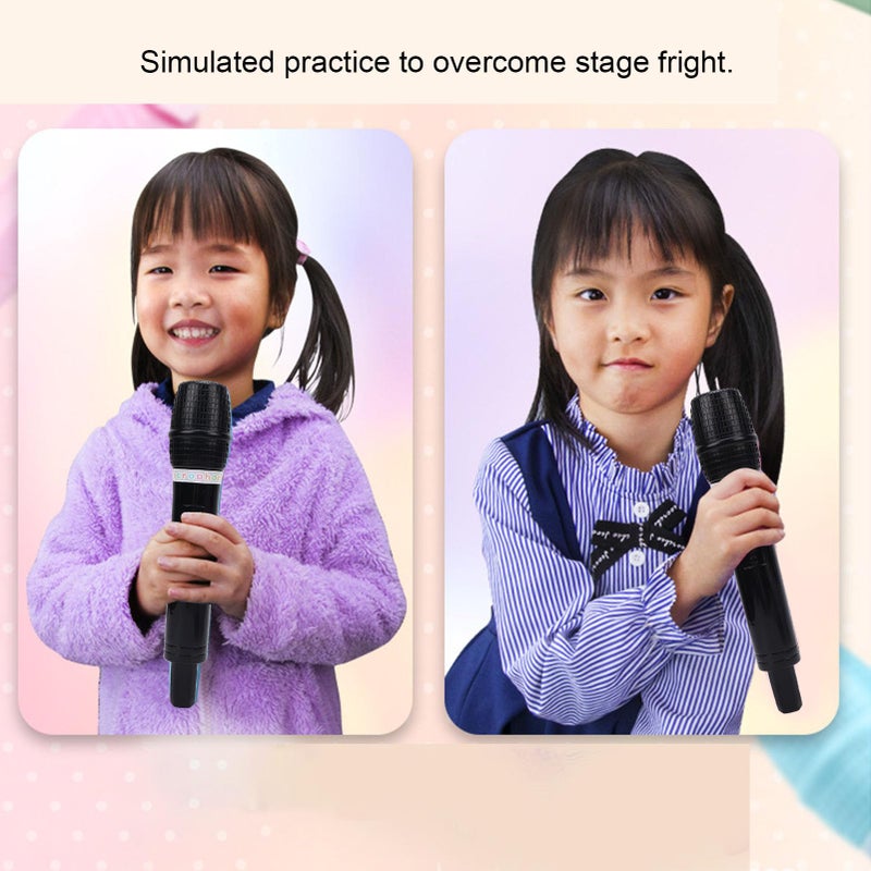 Green Kids Microphone Toy For Singing Karaoke Role Play Costume Parties Stage Performances - Image 5