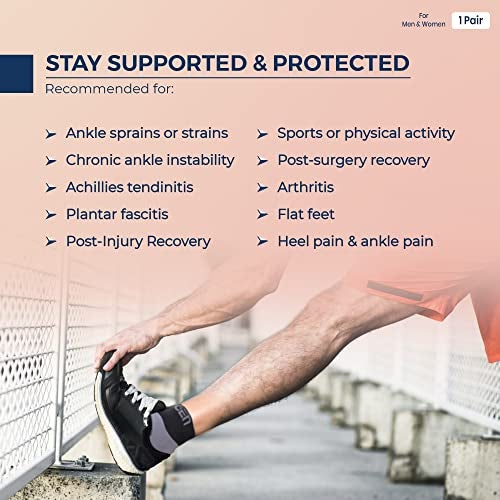 Sorgen Nylon Premium Ankle Protector Sleeve For Plantar Fasciitis Pain Relief And Compression Support|For Heel Pain And Ankle Support|Foot Compression Sleeve 1 Pair (Xl) - Image 3