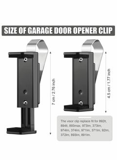 Garage Door Opener Clip Universal Car Garage Remote Visor Clip Compatible , Adjustable Gate Clicker Holder Fits for Different Size Remotes 1.9 x 2.8 Inch, - pzsku/Z386F328FDCC4BBB94221Z/45/_/1718957292/05869d1b-e1a7-4233-a2b9-8012d517cd1a