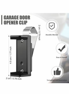 Garage Door Opener Clip Universal Car Garage Remote Visor Clip Compatible , Adjustable Gate Clicker Holder Fits for Different Size Remotes 1.9 x 2.8 Inch, - pzsku/Z386F328FDCC4BBB94221Z/45/_/1718957294/bac119af-a48b-49e8-9d18-c9a2fe4dbb90