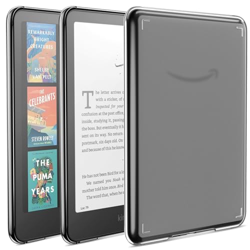 MoKo Case for All-New 7" Kindle Paperwhite (12th Generation-2024) and Kindle Colorsoft Signature Edition 2024, Ultra Thin Transparent Hard PC Skin Bumper Back Cover Shell, Clear - Image 1