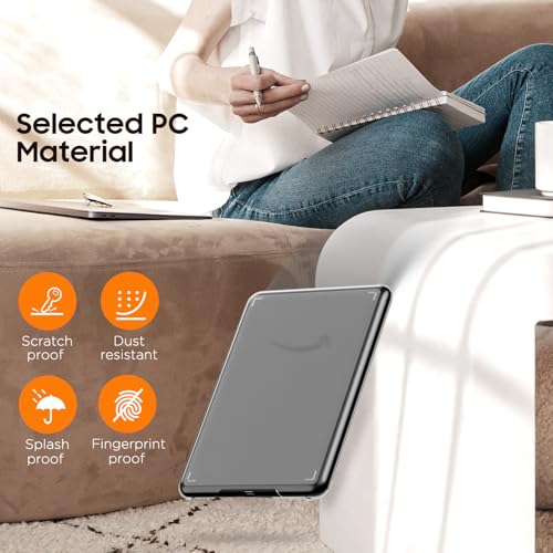 MoKo Case for All-New 7" Kindle Paperwhite (12th Generation-2024) and Kindle Colorsoft Signature Edition 2024, Ultra Thin Transparent Hard PC Skin Bumper Back Cover Shell, Clear - Image 3