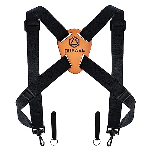 OUFABE Binocular Harness Strap, X-shaped Adjustable and Deluxe Bino Chest Straps for Hunting, Fits for Carrying Binocular, Cameras, Rangefinders and More - Image 1
