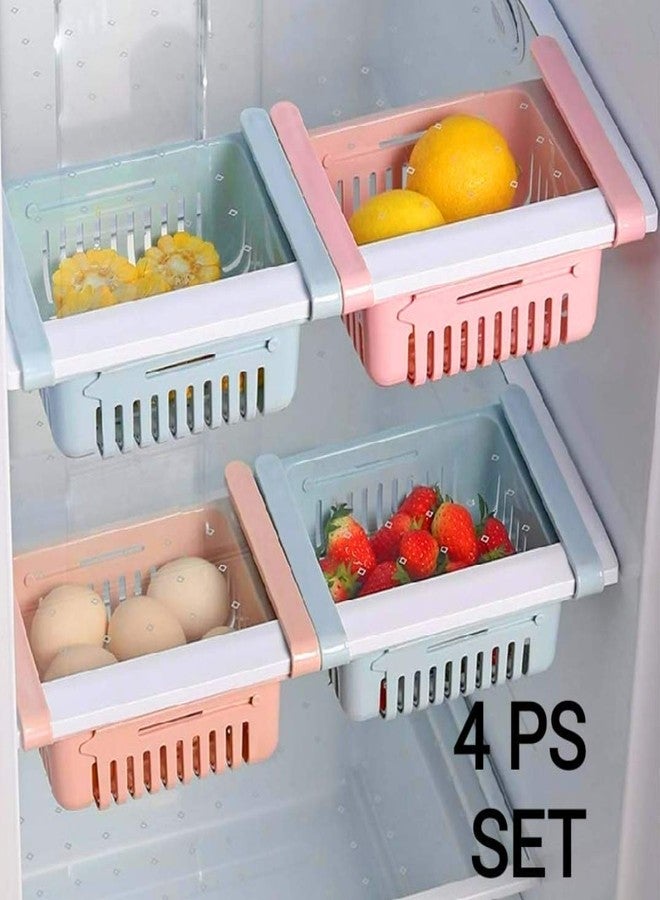 RKR Fridge Space Saver Organizer Storage Jar convenient storage organizer for refrigerator kitchen (Set of 4) - Image 1