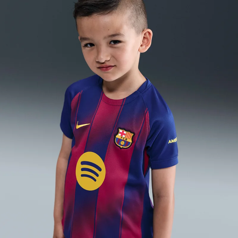 Nike Kids' FC Barcelona 25/26 Home Replica Football Kit