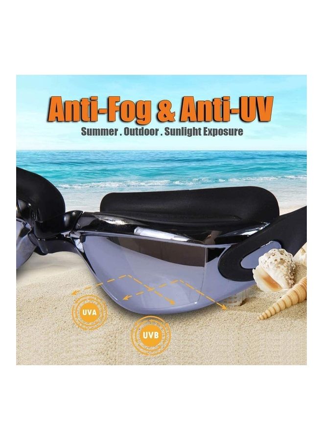 يو-هومي طقم مكون من نظارة واقية للسباحة مع غطاء للرأس 23x11x7سم - Image 5