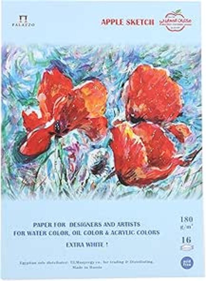 Plazzo 9342 art sketchbook 25x35 cm, 16 sheet - 180 gm
