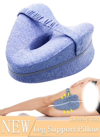 Leg Pillow Ergonomic Side Sleeping Pillows Memory Foam Knee Pillow with Strap for Side Sleeper Leg Support Cushion with Removable and Washable Cover - pzsku/Z386F95E56FDA23EFD969Z/45/_/1715999297/46b478a2-9334-491c-bd43-acdb38aff1a1
