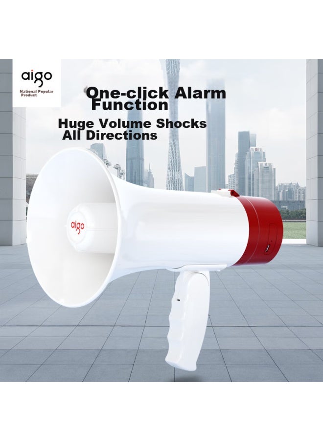 Patriots Aigo A51 Amplifier Megaphone, Handheld Wireless Loudspeaker, Outdoor High-volume Recording, Promotional, Street Vending, Small Portable, Rechargeable, Powerful Public Address System - Image 1