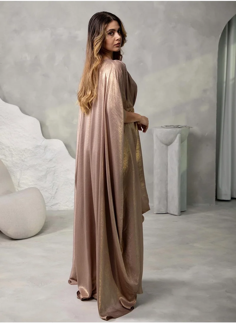 ECSTACY Shimmer Drape style kaftan set