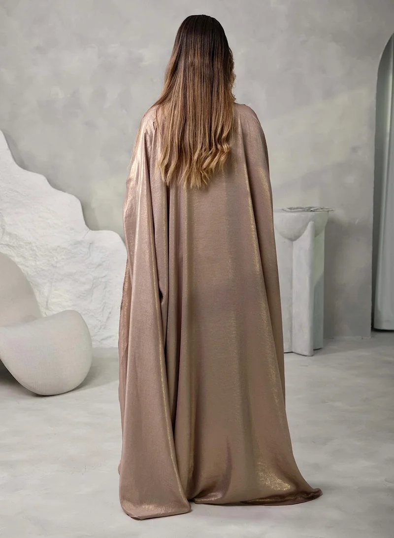 Ecstacy  Shimmer Drape style kaftan set for Women | Best Price UAE