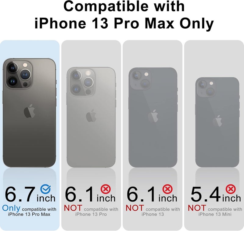 اوتوفلاي حافظة مصممة لـ iPhone 13 Pro Max، حافظة هاتف سيليكون سائل ناعمة رفيعة واقية مقاومة للصدمات مع بطانة من الألياف الدقيقة مقاومة للخدش، 6.7 بوصة أخضر منتصف الليل - Image 5