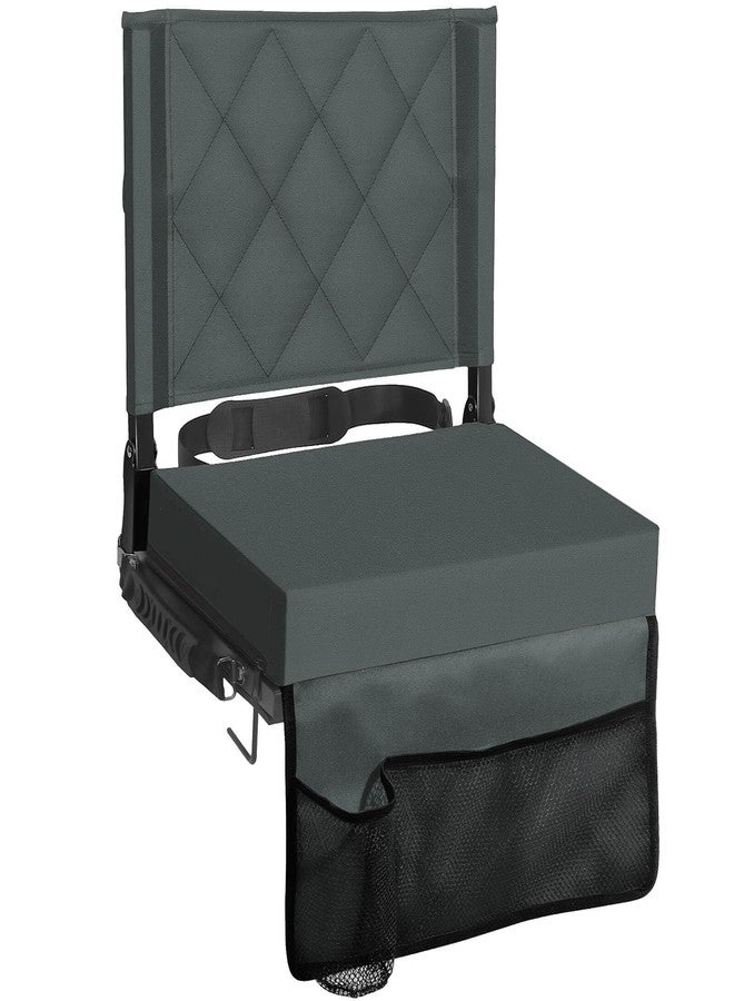 Sheenive Stadium Seats for Bleachers with Back Support, Bleacher Seats with Backs and Cushion Wide, Padded Portable Folding Comfort Stadium Chair with Shoulder Strap, Perfect for Sports Events - Image 1