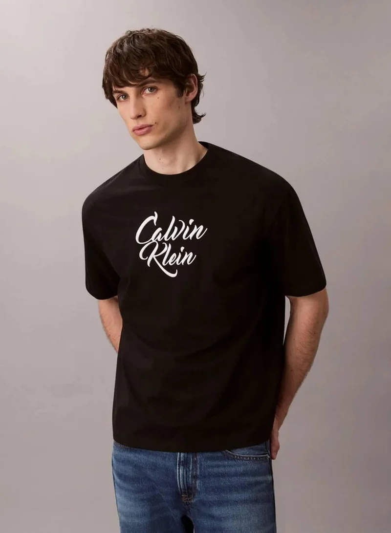 Script Logo Graphic Relaxed T-Shirt