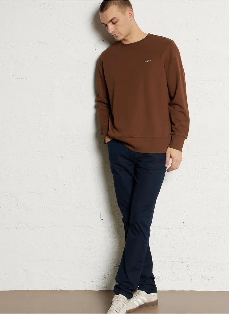 غانت Regular Shield Crewneck Sweatshirt
