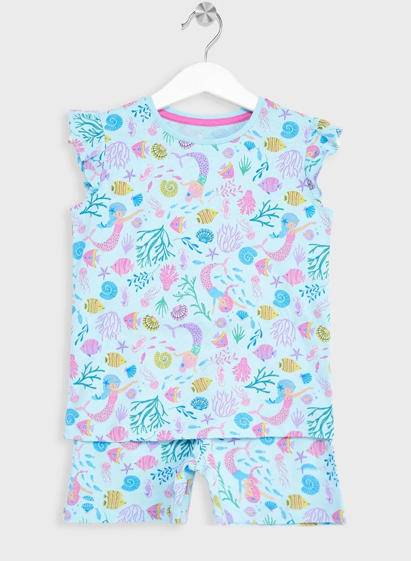 mothercare Kids 2 Pack Assorted Tops & Bottoms Set