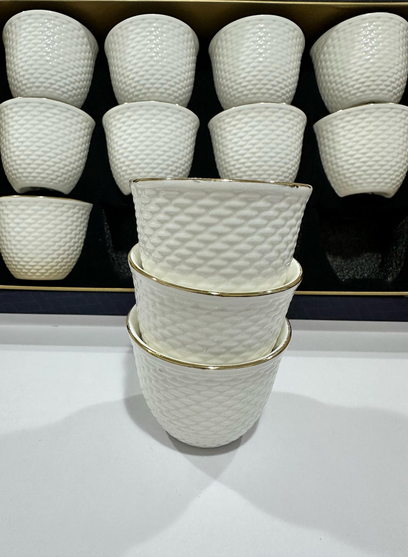 Porcelain Coffee Cup 12 Pcs set - Image 3