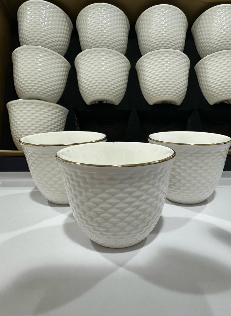 Porcelain Coffee Cup 12 Pcs set - Image 2