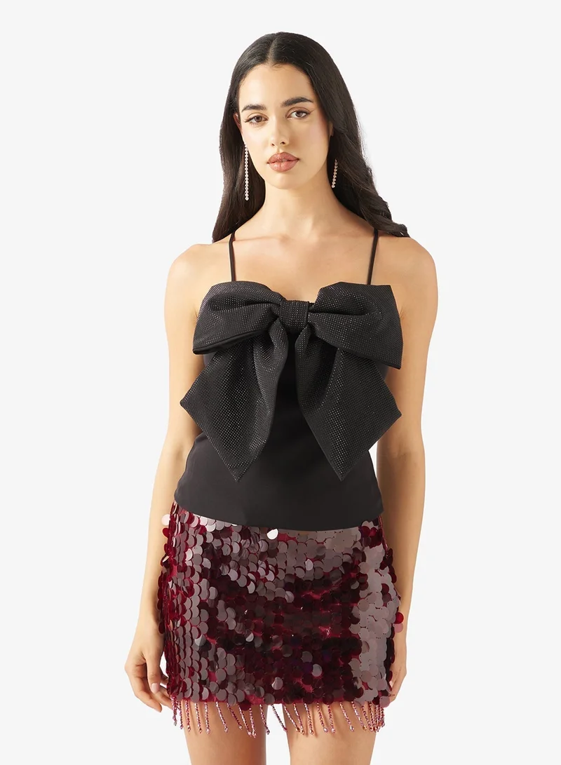 ONLY Front Bow Strappy Top