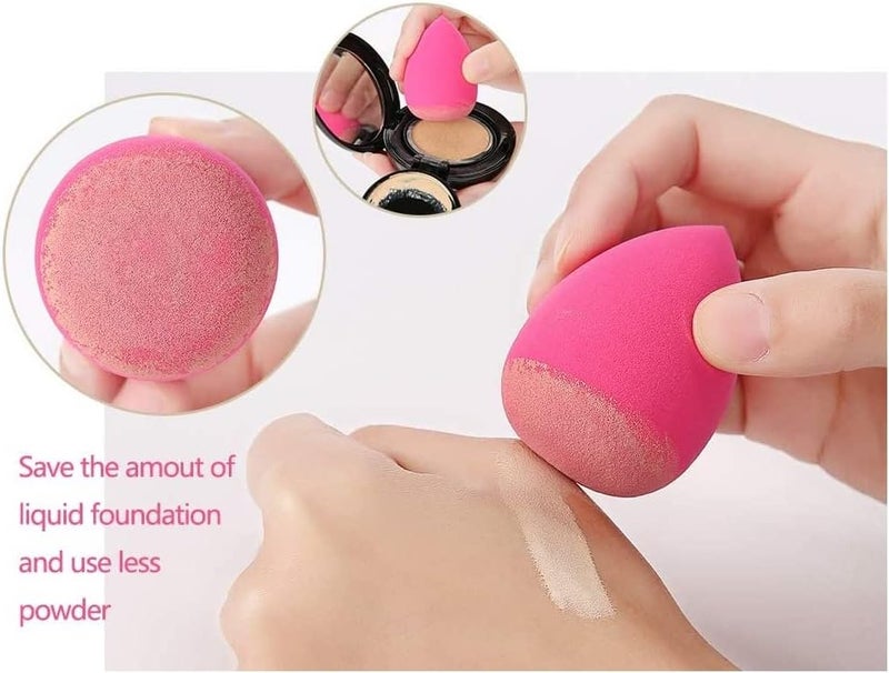 Sloane Foundation Blusher Brush With Beauty Blender Makeup Sponge - Image 3