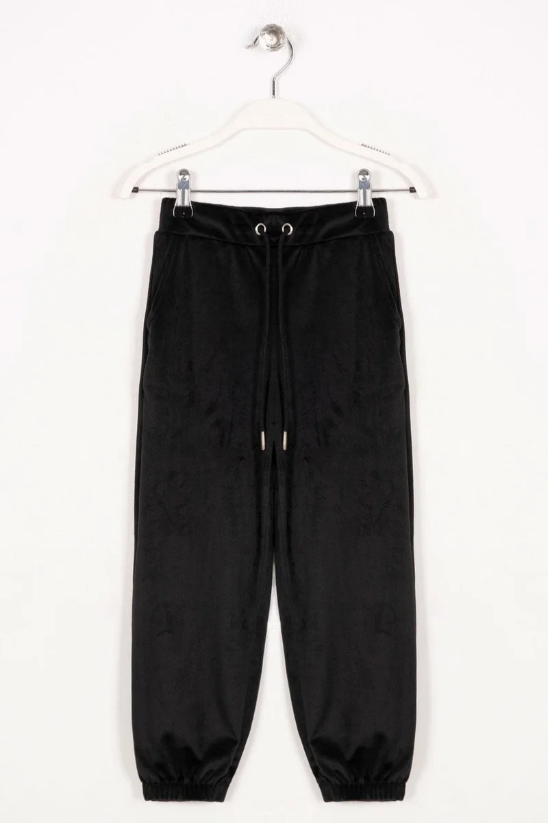 زيبكيدز Black Color Girl Tracksuit Single Bottom